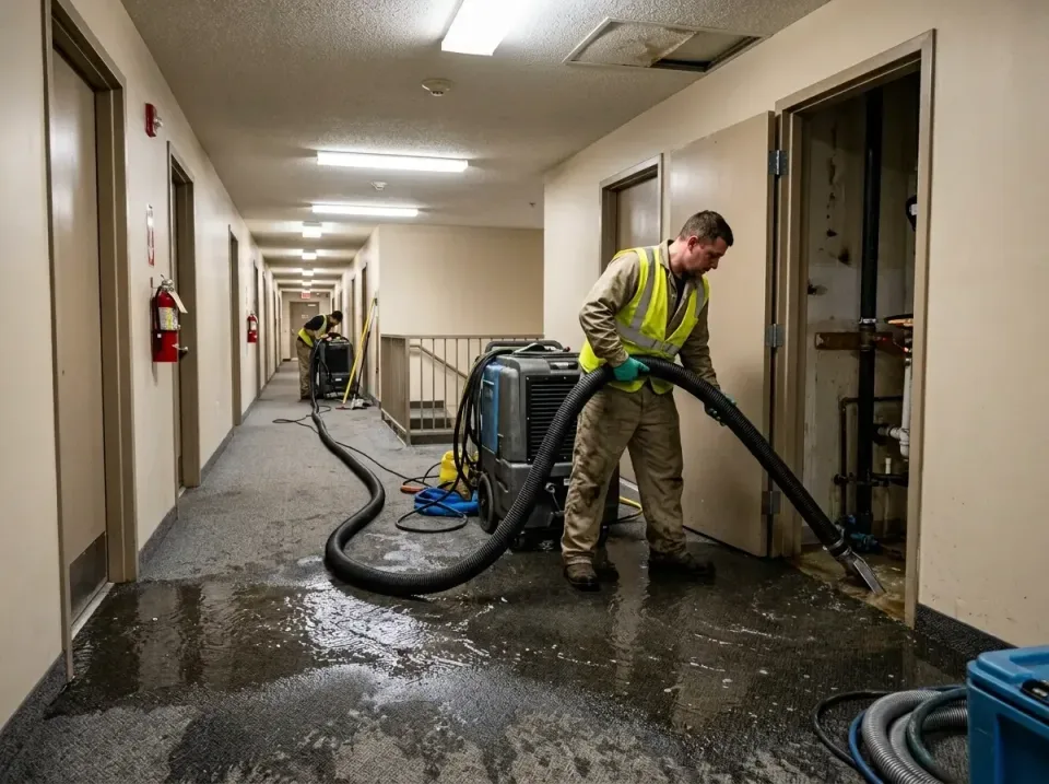 multi-unit-apartment-hallway-f-005 — frequently asked questions, Emergency Burst Pipe Water Extraction & Removal in Matteson…